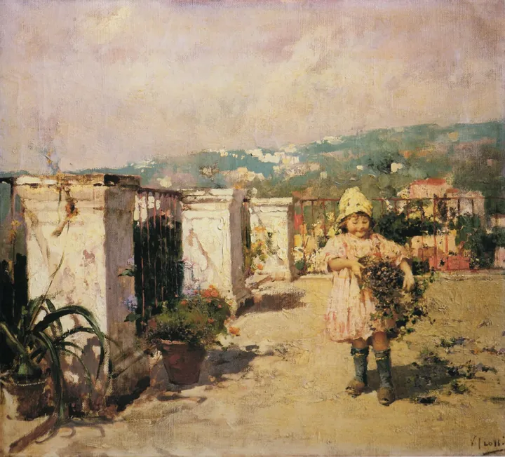 Vincenzo Irolli, La nipotina, 1890 circa - olio su tela, 63 x 70 cm