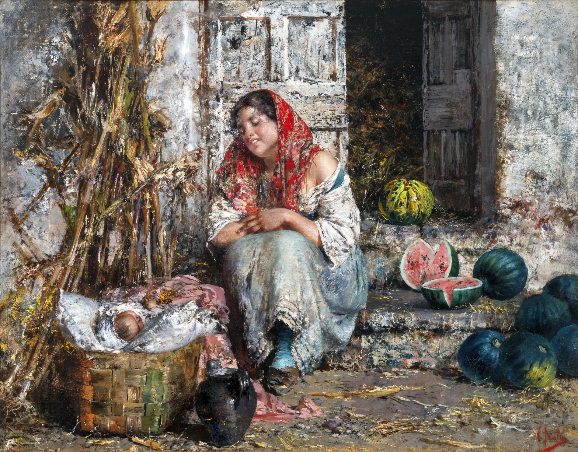 Vincenzo Irolli, La venditrice di angurie. Maternità