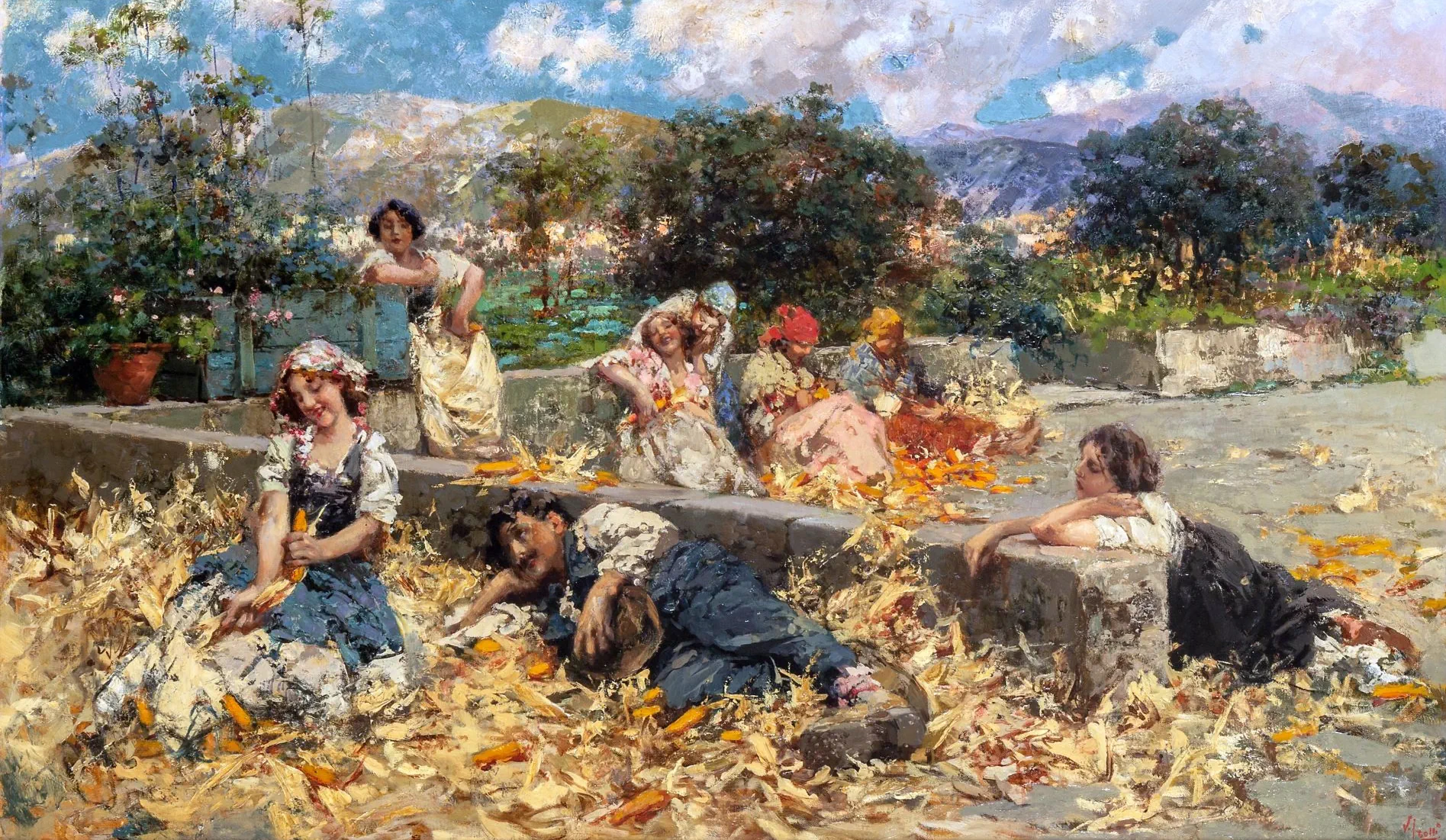 Vincenzo Irolli, Le spannocchiatrici